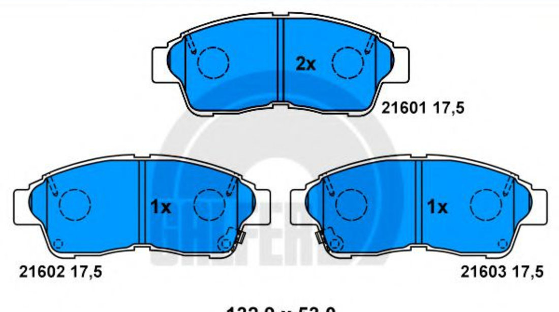 Set placute frana,frana disc TOYOTA RAV 4 I (SXA1) (1994 - 2000) GALFER B1.G102-1099.2 piesa NOUA