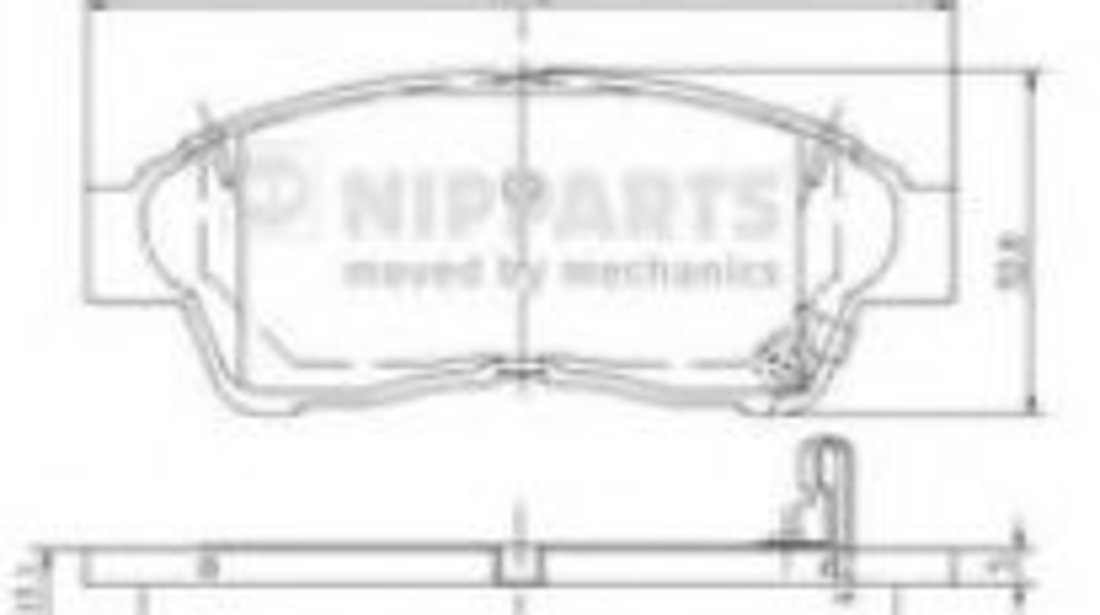 Set placute frana,frana disc TOYOTA RAV 4 I (SXA1) (1994 - 2000) NIPPARTS J3602064 piesa NOUA