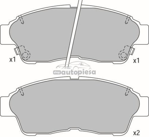 Set placute frana,frana disc TOYOTA RAV 4 I Cabrio (SXA1) (1997 - 2000) KRIEGER 0950006390 piesa NO...