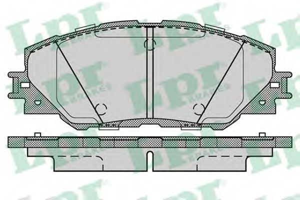 Set placute frana,frana disc TOYOTA RAV 4 III (ACA3, ACE, ALA3, GSA3, ZSA3) (2005 - 2016) LPR 05P1282 piesa NOUA