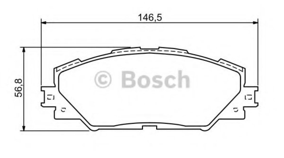 Set placute frana,frana disc TOYOTA RAV 4 III (ACA3, ACE, ALA3, GSA3, ZSA3) (2005 - 2016) BOSCH 0 986 494 174 piesa NOUA