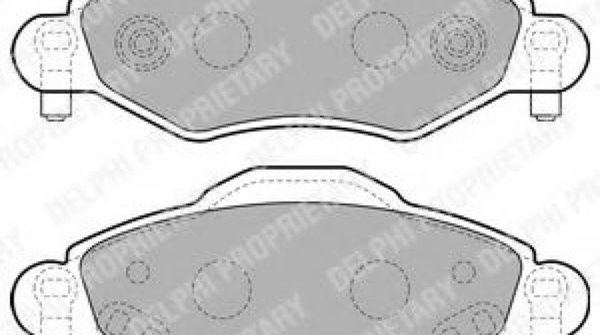 Set placute frana,frana disc TOYOTA YARIS (P1) (1999 - 2005) DELPHI LP1840 piesa NOUA