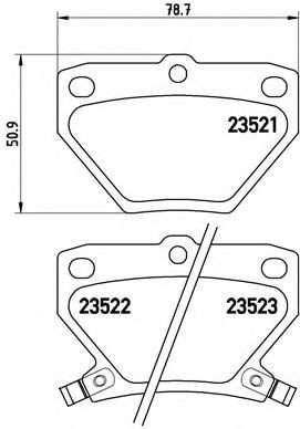 Set placute frana,frana disc TOYOTA YARIS VERSO (NLP2, NCP2) (1999 - 2005) BREMBO P 83 052 piesa NOU...