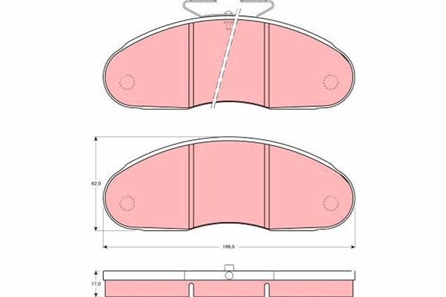 Set Placute Frana,frana Disc Trw Renault GDB827