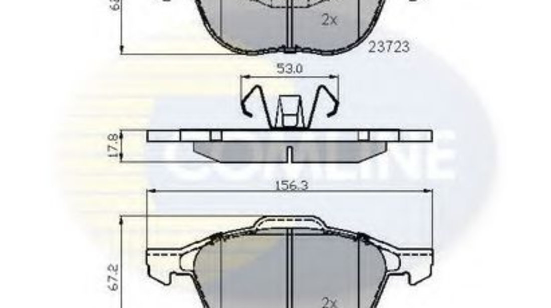 Set placute frana,frana disc VOLVO C30 (2006 - 2012) COMLINE CBP01323 piesa NOUA