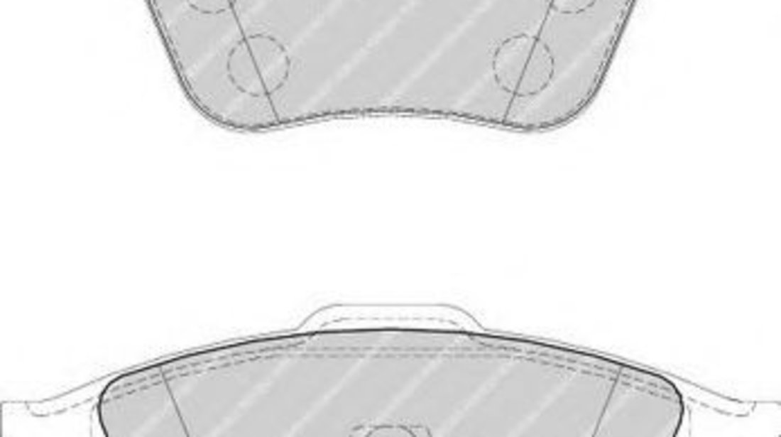 Set placute frana,frana disc VOLVO C30 (2006 - 2012) FERODO FDB1706 piesa NOUA