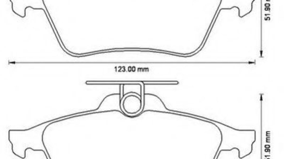 Set placute frana,frana disc VOLVO C30 (2006 - 2012) JURID 573186J piesa NOUA