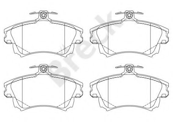 Set placute frana,frana disc VOLVO S40 I (VS) (1995 - 2004) Break 21983 00 701 10 piesa NOUA