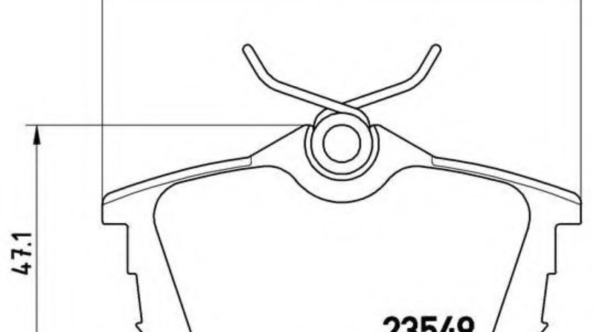 Set placute frana,frana disc VOLVO S40 I (VS) (1995 - 2004) BREMBO P 54 023 piesa NOUA