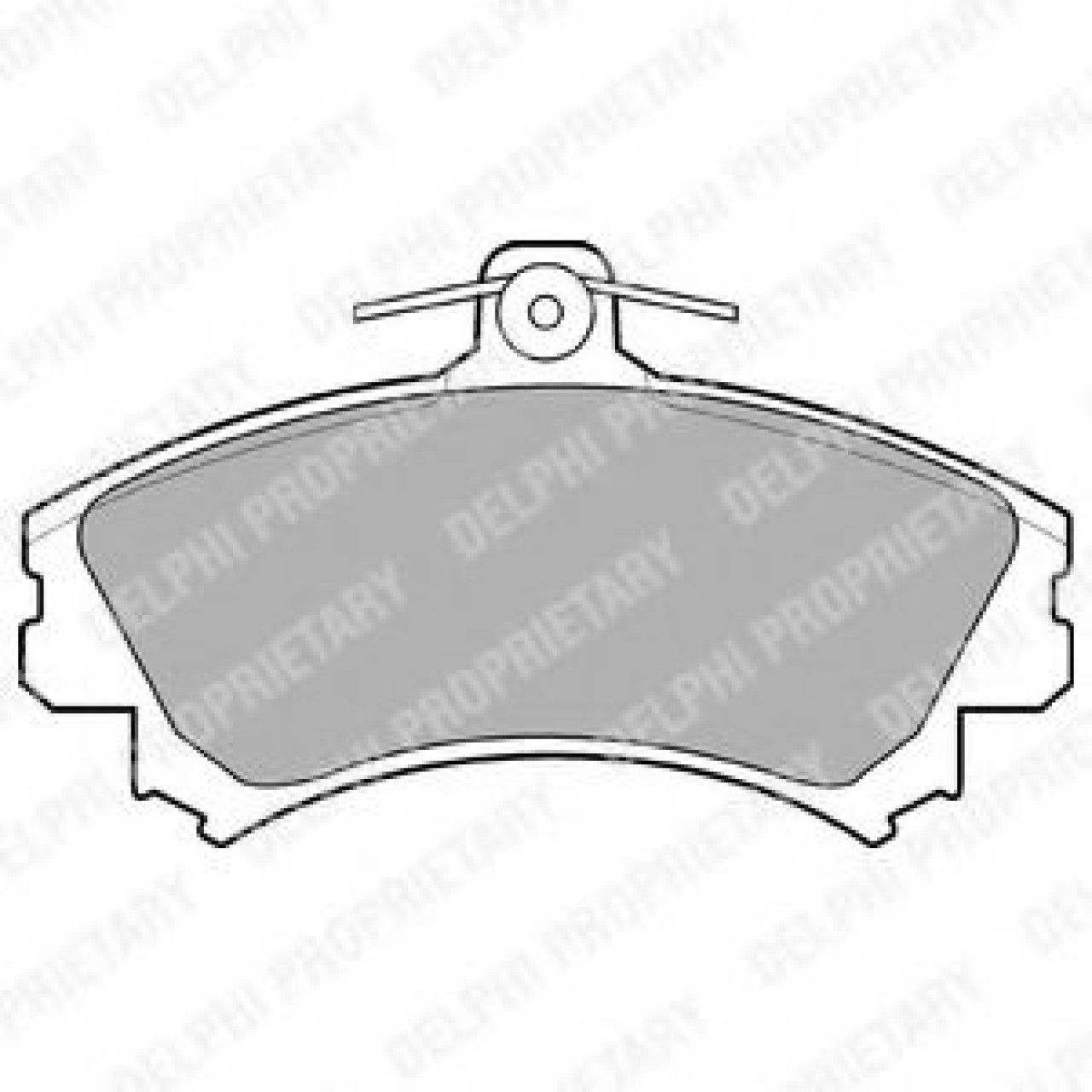 Set placute frana,frana disc VOLVO S40 I (VS) (1995 - 2004) DELPHI LP993 piesa NOUA