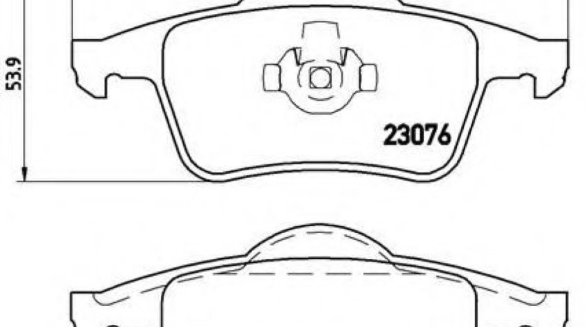 Set placute frana,frana disc VOLVO S60 I (2000 - 2010) BREMBO P 86 014 piesa NOUA