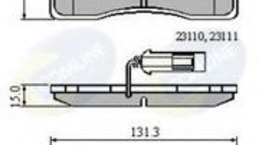 Set placute frana,frana disc VOLVO S60 I (2000 - 2010) COMLINE CBP11022 piesa NOUA