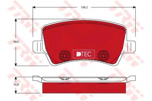 Set placute frana,frana disc VOLVO S60 II (2010 - 2016) TRW GDB1685DTE piesa NOUA