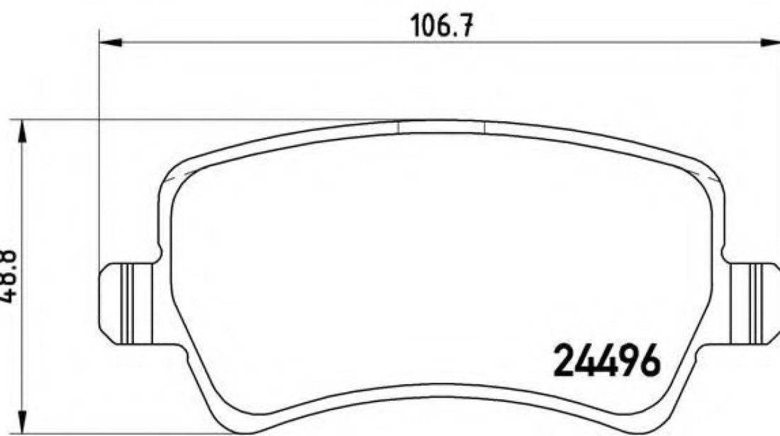 Set placute frana,frana disc VOLVO S60 II (2010 - 2016) BREMBO P 24 078 piesa NOUA