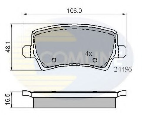 Set placute frana,frana disc VOLVO S60 II (2010 - 2016) COMLINE CBP01613 piesa NOUA