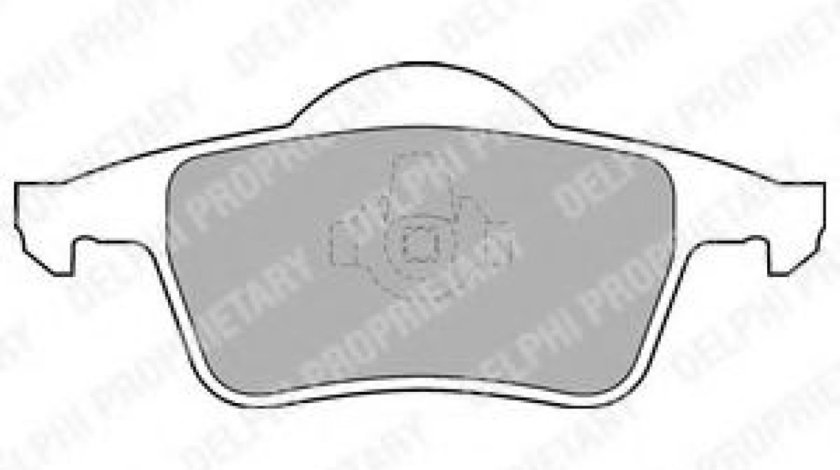 Set placute frana,frana disc VOLVO S80 I (TS, XY) (1998 - 2006) DELPHI LP1504 piesa NOUA