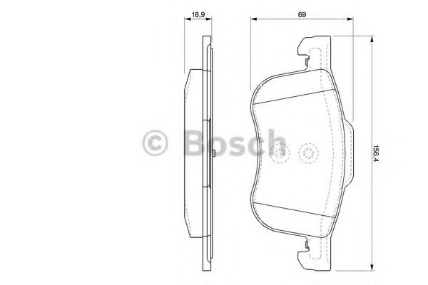 Set placute frana,frana disc VOLVO S80 I (TS, XY) (1998 - 2006) BOSCH 0 986 424 540 piesa NOUA