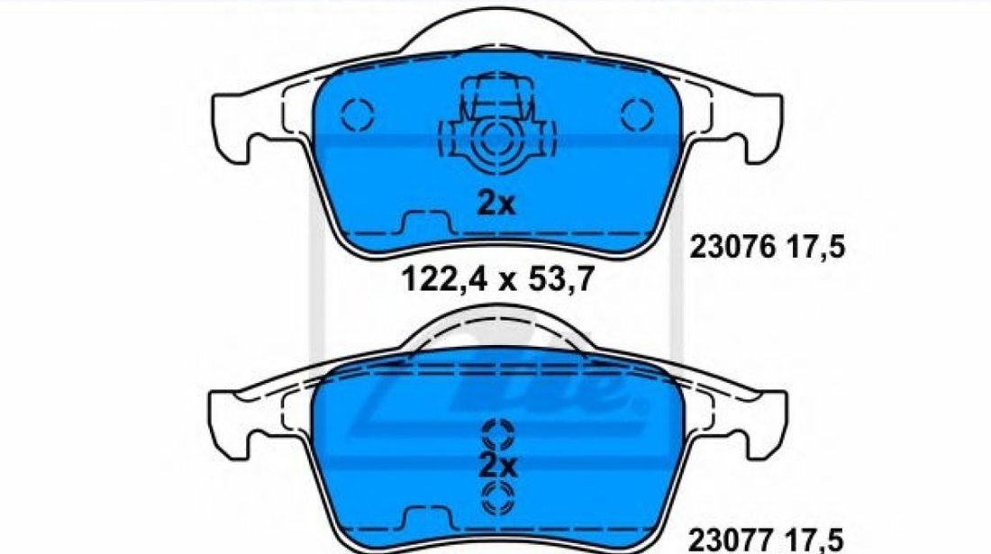 Set placute frana,frana disc VOLVO S80 I (TS, XY) (1998 - 2006) ATE 13.0460-7135.2 piesa NOUA