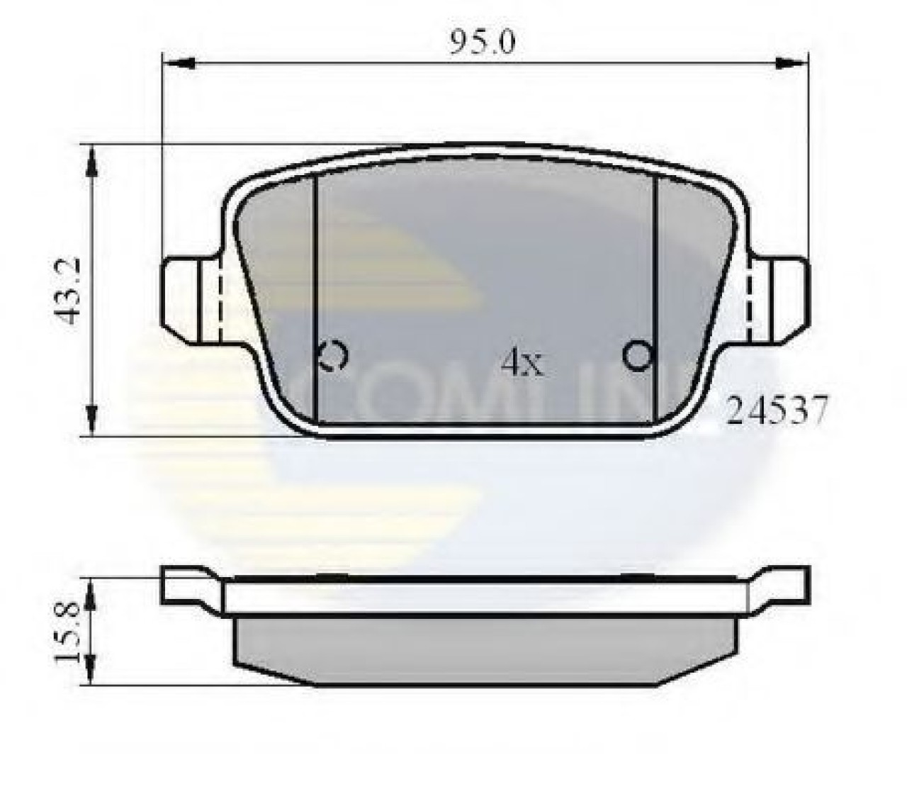 Set placute frana,frana disc VOLVO S80 II (AS) (2006 - 2016) COMLINE CBP01610 piesa NOUA