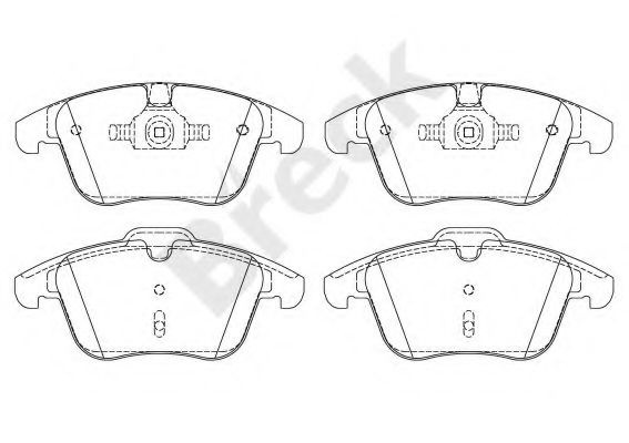 Set placute frana,frana disc VOLVO S80 II (AS) (2006 - 2016) Break 24123 00 701 00 piesa NOUA