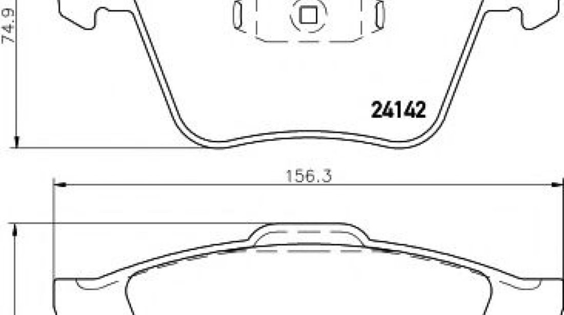 Set placute frana,frana disc VOLVO S80 II (AS) (2006 - 2016) TEXTAR 2414201 piesa NOUA