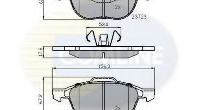 Set placute frana,frana disc VOLVO V50 (MW) (2004 - 2016) COMLINE CBP01323 piesa NOUA