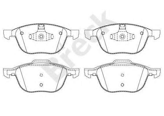 Set placute frana,frana disc VOLVO V50 (MW) (2004 - 2016) Break 23723 00 701 00 piesa NOUA