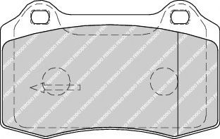 Set placute frana,frana disc VOLVO V70 II (SW) (2000 - 2007) FERODO FDB1949 piesa NOUA