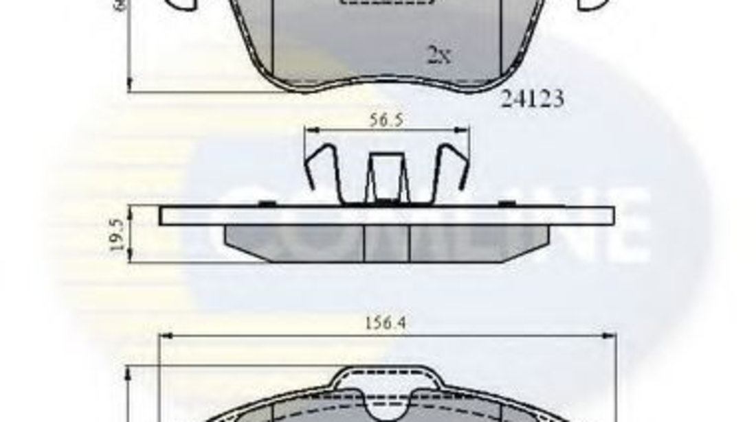 Set placute frana,frana disc VOLVO V70 III (BW) (2007 - 2016) COMLINE CBP01591 piesa NOUA