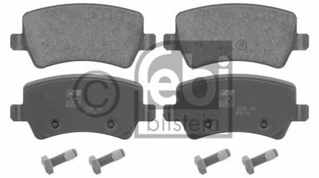 Set placute frana,frana disc VOLVO V70 III (BW) (2007 - 2016) FEBI BILSTEIN 16625 piesa NOUA