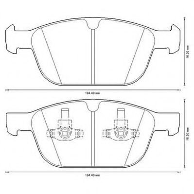 Set placute frana,frana disc VOLVO XC60 (2008 - 2016) JURID 573293JC piesa NOUA