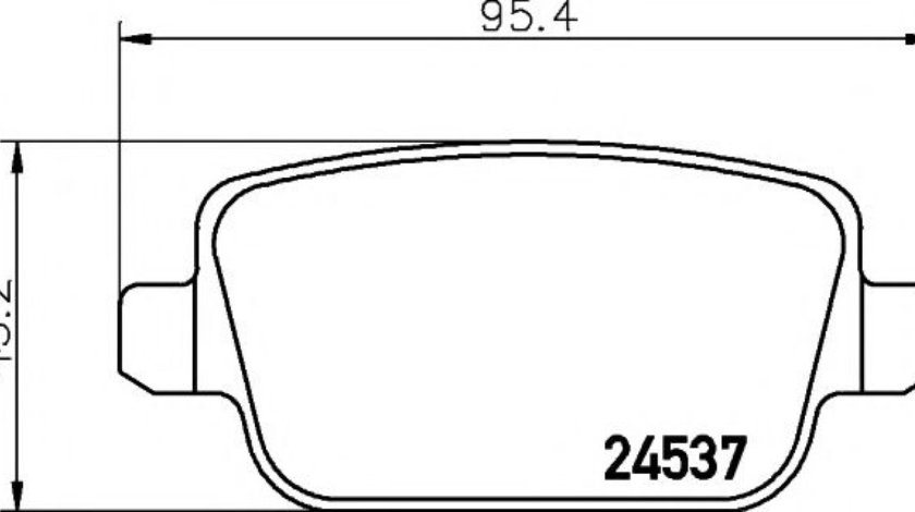 Set placute frana,frana disc VOLVO XC70 II (2007 - 2016) TEXTAR 2453702 piesa NOUA