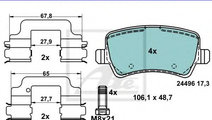 Set placute frana,frana disc VOLVO XC70 II (2007 -...