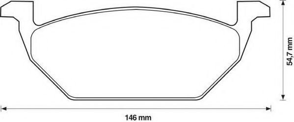 Set placute frana,frana disc VW BEETLE Cabriolet (5C7) (2011 - 2016) JURID 571985JC piesa NOUA