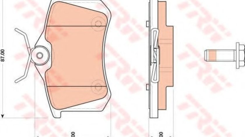 Set placute frana,frana disc VW BORA (1J2) (1998 - 2005) TRW GDB1813 piesa NOUA