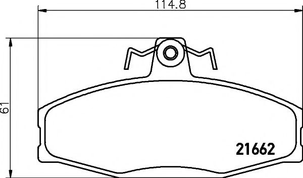 Set placute frana,frana disc VW CADDY II Pick-up (9U7) (1996 - 2000) TEXTAR 2166201 piesa NOUA