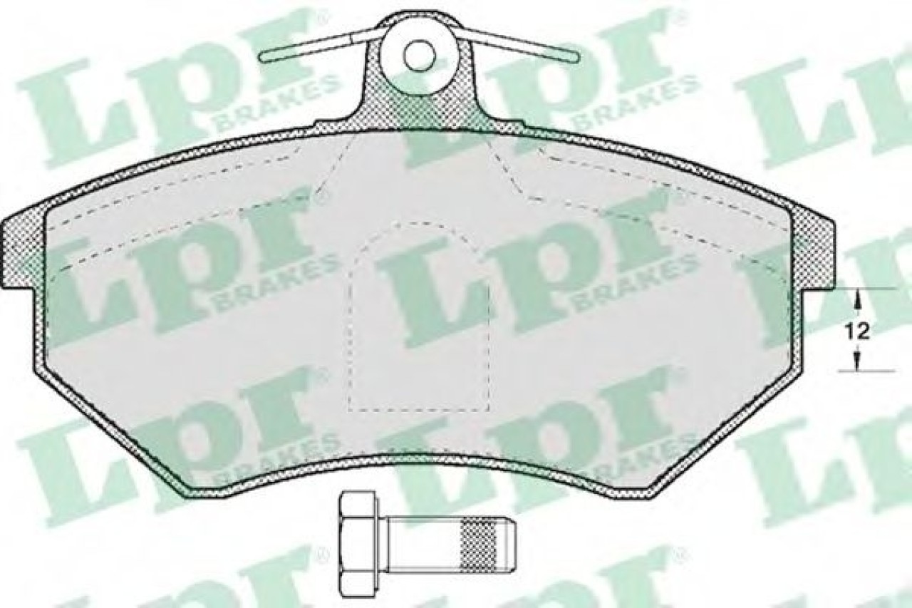 Set placute frana,frana disc VW CADDY II Caroserie (9K9A) (1995 - 2004) LPR 05P600 piesa NOUA