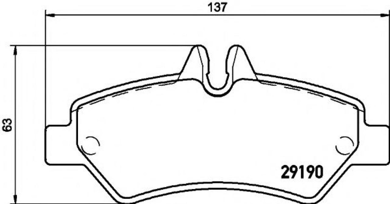 Set placute frana,frana disc VW CRAFTER 30-35 bus (2E) (2006 - 2016) TEXTAR 2919001 piesa NOUA