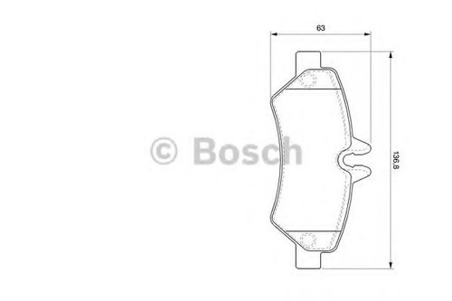 Set placute frana,frana disc VW CRAFTER 30-35 bus (2E) (2006 - 2016) BOSCH 0 986 494 123 piesa NOUA