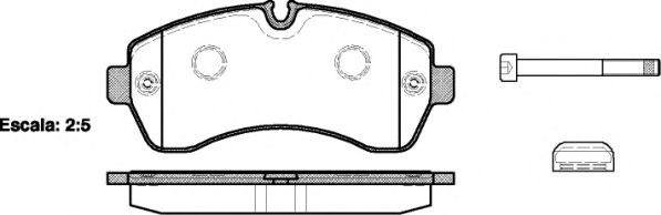 Set placute frana,frana disc VW CRAFTER 30-35 bus (2E) (2006 - 2016) REMSA 1243.00 piesa NOUA