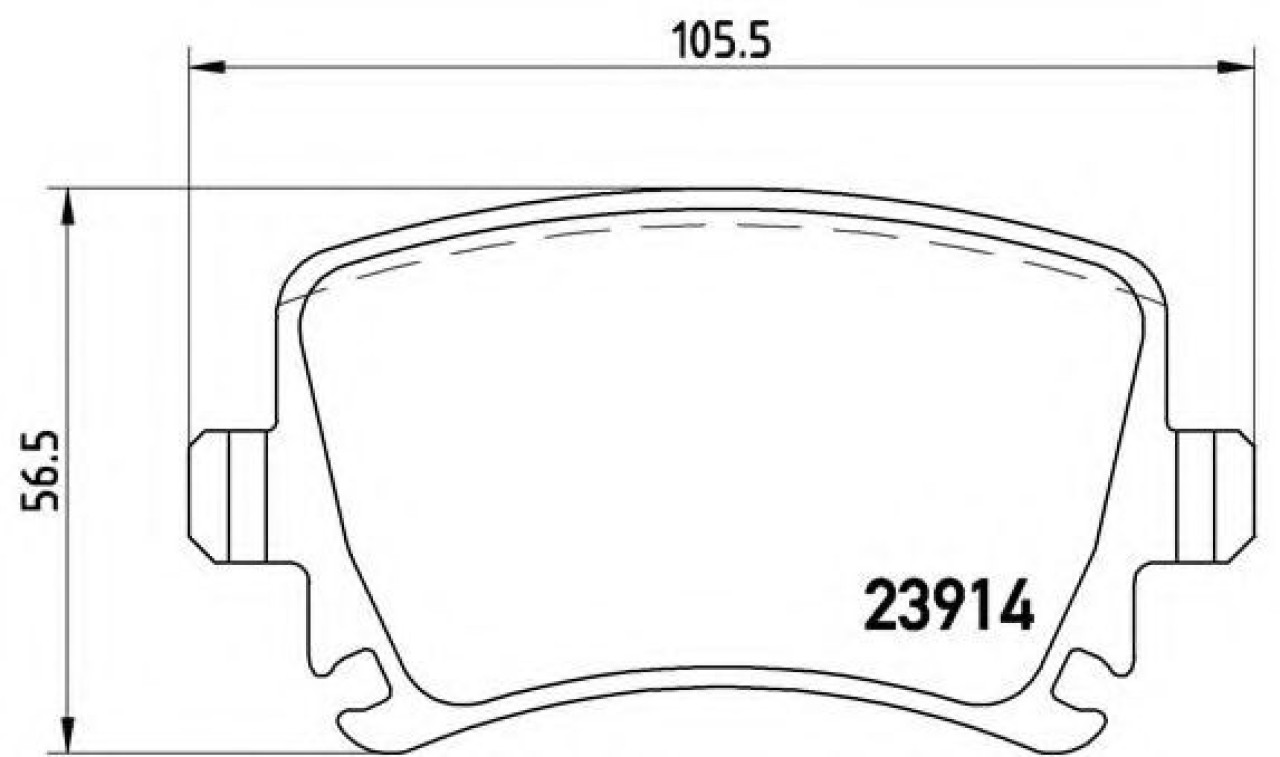 Set placute frana,frana disc VW EOS (1F7, 1F8) (2006 - 2016) BREMBO P 85 073 piesa NOUA