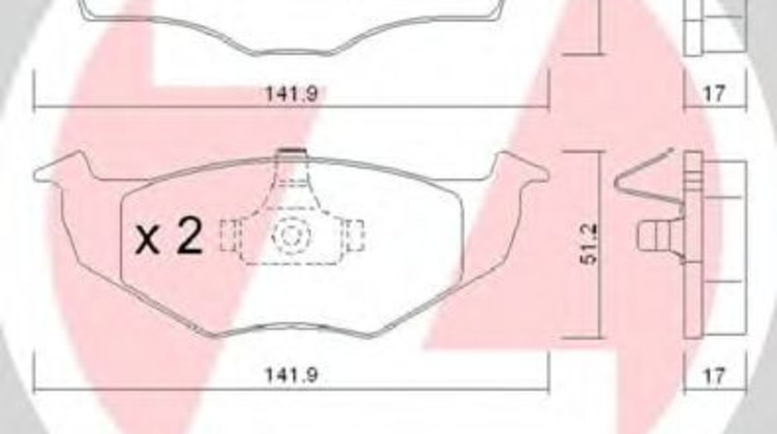 Set placute frana,frana disc VW FOX (5Z1, 5Z3) (2003 - 2016) ZIMMERMANN 21866.170.1 piesa NOUA