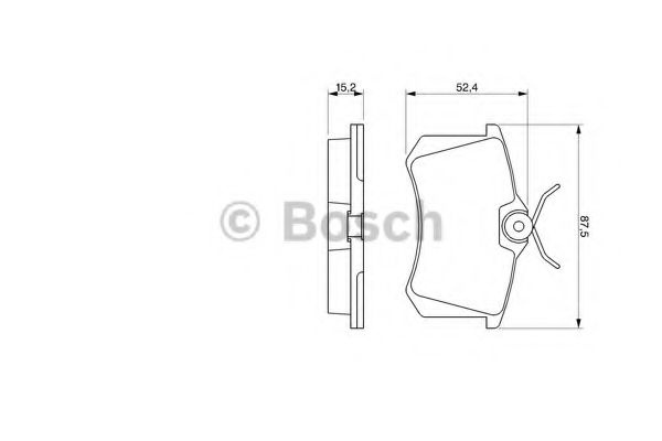 Set placute frana,frana disc VW GOLF III (1H1) (1991 - 1998) BOSCH 0 986 466 683 piesa NOUA