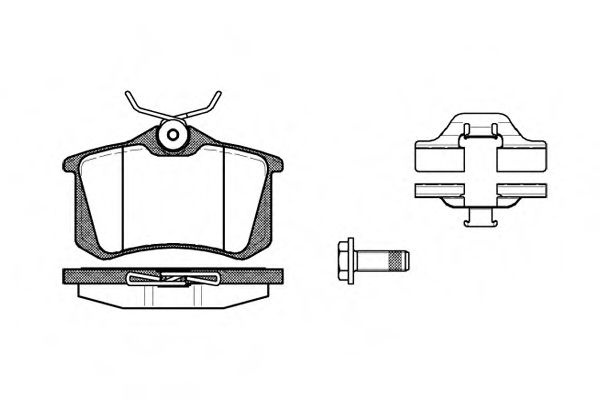 Set placute frana,frana disc VW GOLF III (1H1) (1991 - 1998) REMSA 0263.03 piesa NOUA