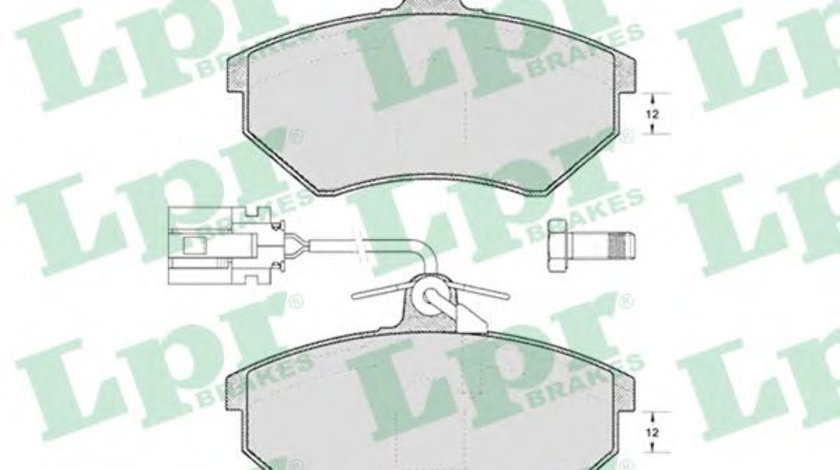 Set placute frana,frana disc VW GOLF III (1H1) (1991 - 1998) LPR 05P495 piesa NOUA