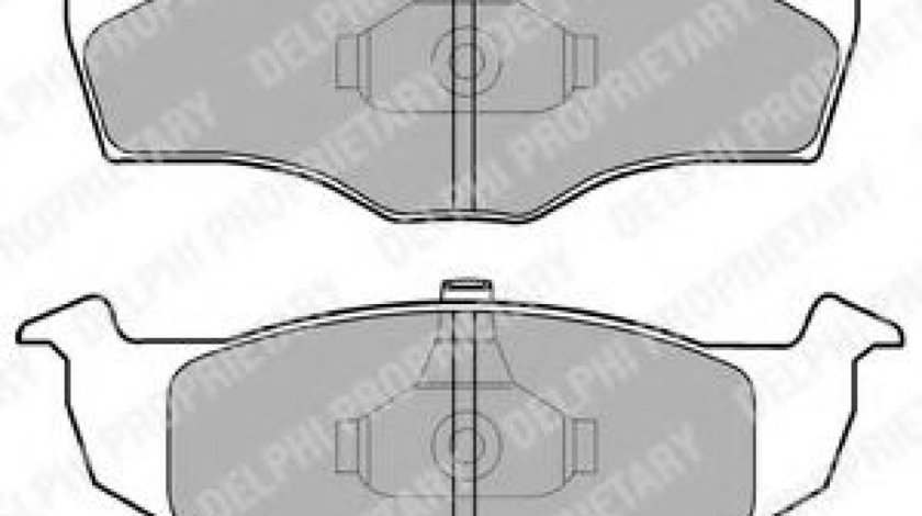 Set placute frana,frana disc VW GOLF III Variant (1H5) (1993 - 1999) DELPHI LP1591 piesa NOUA