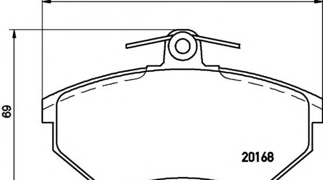 Set placute frana,frana disc VW GOLF III Cabriolet (1E7) (1993 - 1998) HELLA PAGID 8DB 355 017-901 piesa NOUA