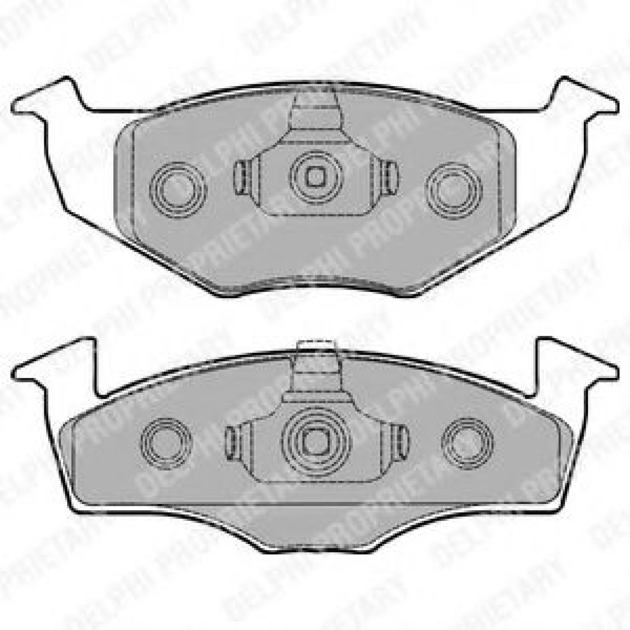 Set placute frana,frana disc VW GOLF III Cabriolet (1E7) (1993 - 1998) DELPHI LP1249 piesa NOUA