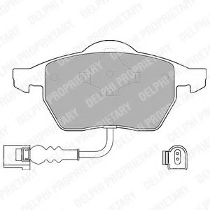 Set placute frana,frana disc VW GOLF IV (1J1) (1997 - 2005) DELPHI LP1525 piesa NOUA