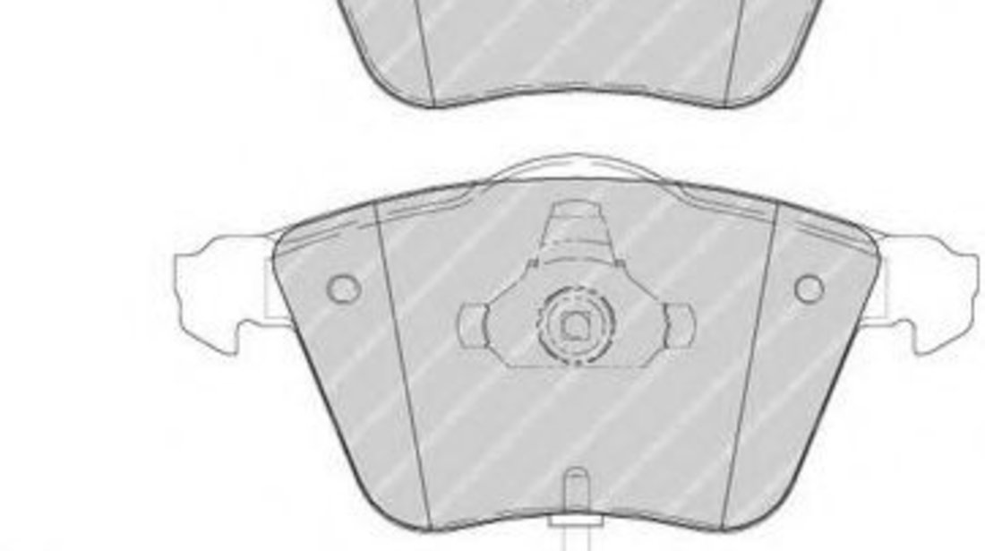 Set placute frana,frana disc VW GOLF IV (1J1) (1997 - 2005) FERODO FDB1765 piesa NOUA